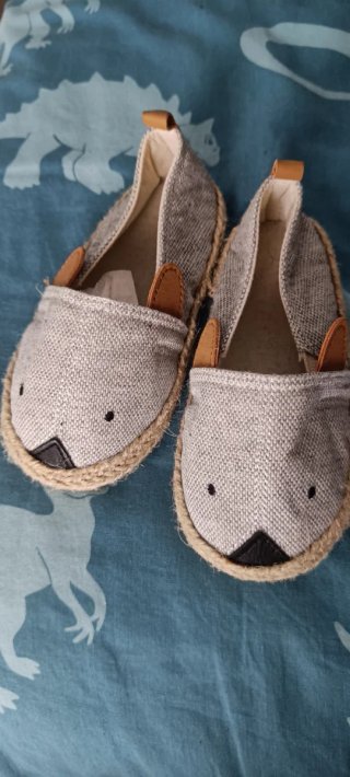 Alpargatas niño/niña beige y marrón Talla 22