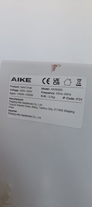2 Secamanos Eléctricos AIKE Compactos