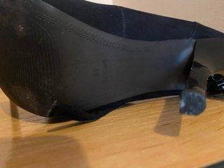 Zapatos de tacón negros con plataforma