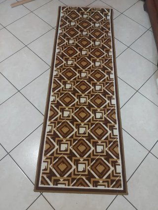 Tappeto cucina 57x180 cm marrone e beige