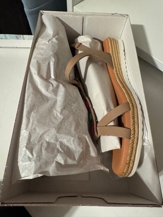 Sandalias de Piel con plantilla de gel Talla 40