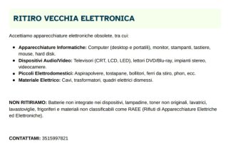 Ritiro vecchia merce elettronica