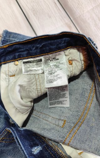 Levi's 501 Shorts Vaqueros Mujer Desgastados