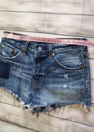 Levi's 501 Shorts Vaqueros Mujer Desgastados
