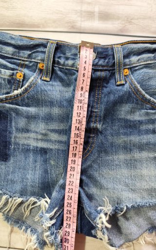 Levi's 501 Shorts Vaqueros Mujer Desgastados