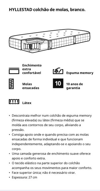 Cama Ikea Malm con colchón viscoelástica