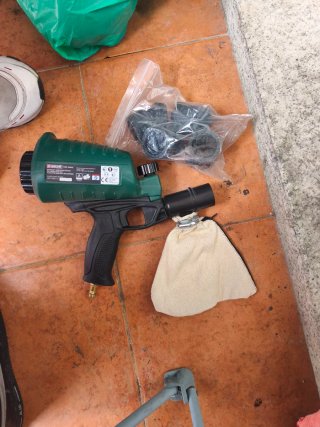 Pistola de chorro de arena Parkside
