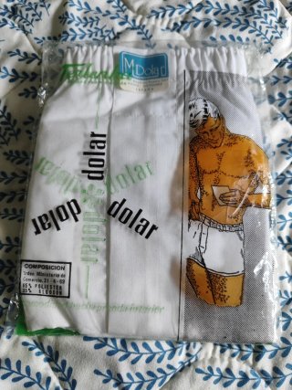 2 Calzoncillos Dolar Talla 6 (XL) Blanco