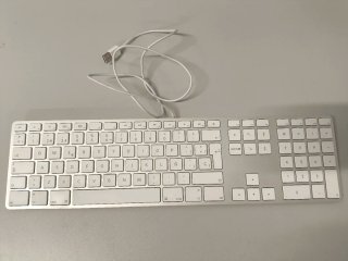 Teclado Apple A1243 Argento/Bianco