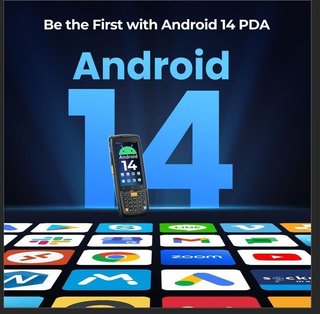 PDA Scaner códigos barras Android 14 teclado NUEVO