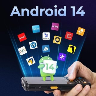 PDA Scaner códigos barras Android 14 teclado NUEVO
