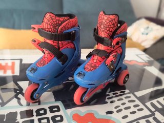 Patines Spiderman 3 Ruedas Niños Casi sin usar