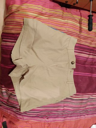 Shorts vaqueros y beige de vestir