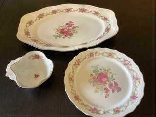 Juego 3 Piezas Vajilla Bidasoa Flores