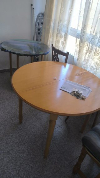 Juego de 2 mesas redondas