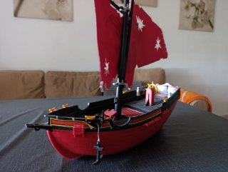Barco Pirata Playmobil Rojo
