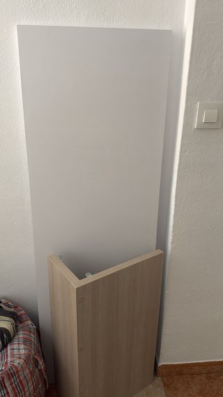 Escritorio 1.50m madera y blanco
