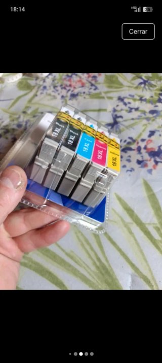 Cartuchos Tinta Epson 18 XL Negro, Cyan, Magenta,