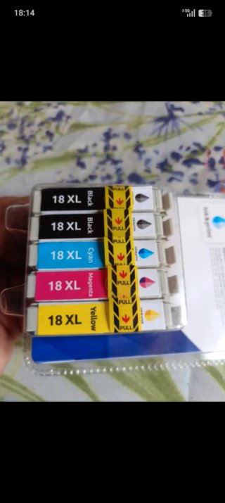 Cartuchos Tinta Epson 18 XL Negro, Cyan, Magenta,