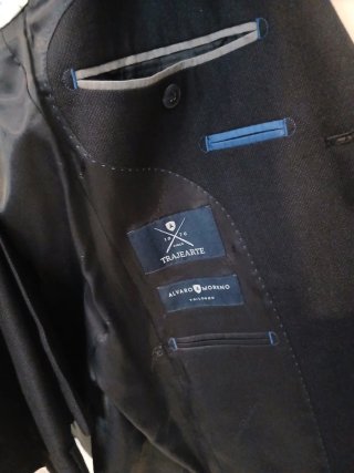 Traje de Chaqueta azul con Corbata