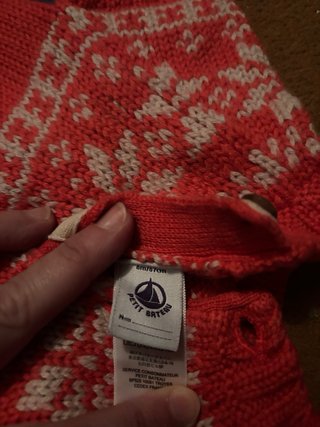 Vestido lana petit bateau, 6 meses