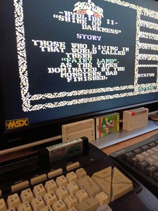 MSX Hydlide II T&E SOFT Cartucho Juego