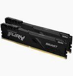 Módulos RAM DDR4 Fury Beast (2x8GB o 2x16GB)