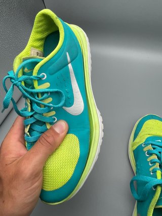 Nike Zapatillas Fitsole Turquesa y Verde Mujer