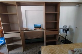 Armario modular madera claro