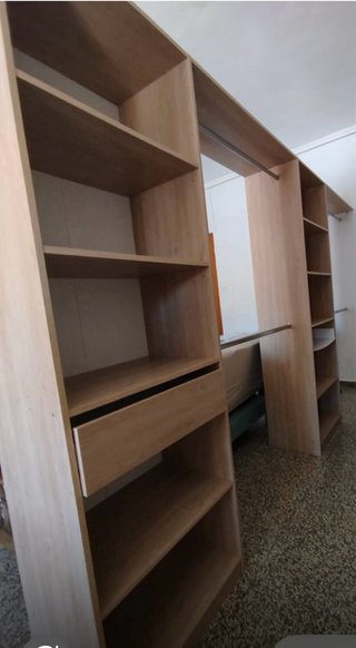 Armario modular madera claro