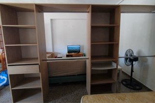 Armario modular madera claro