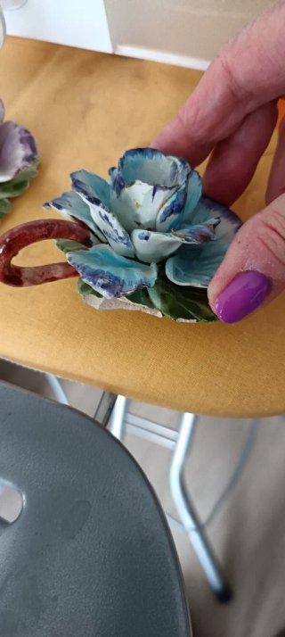 Porta candele in ceramica