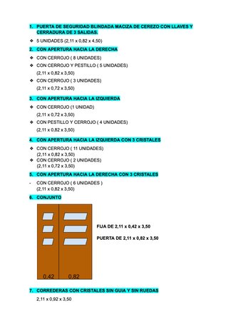 Lote Puertas Macizas Cerezo