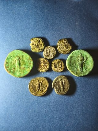 Lote 9 Monedas Romanas Antiguas
