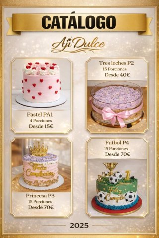 Tartas o pasteles personalizables eventos