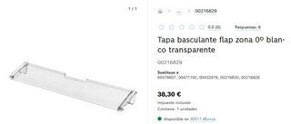 Tapa Zona Cero Grados Bosch Nevera 70cm
