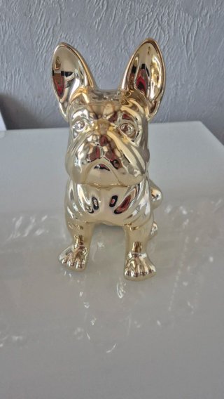 Statuetta Bulldog Francese Dorato