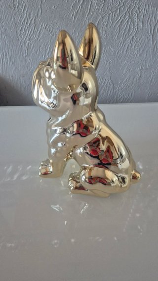 Statuetta Bulldog Francese Dorato