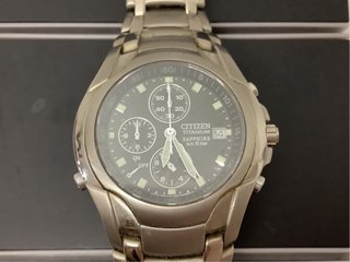 CITIZEN MARINAUT CRISTAL ZAFIRO TITANIO CRONO