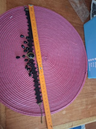 Collana gotica nera con pendenti