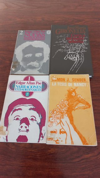 2 libros de ALLAN POE, 1j.sender, 1 Jose Gironella