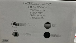 NUOVA BATTERIA PENTOLE E PADELLE 14 PEZZI