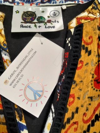 Vestido estampado mujer