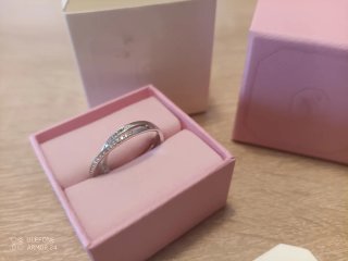 Anillo Swarovski Doble Banda