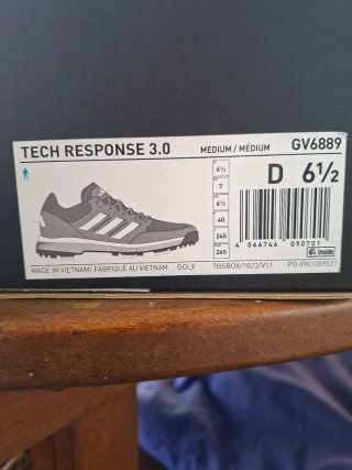 Zapatos de Golf Adidas Gris y Blanco