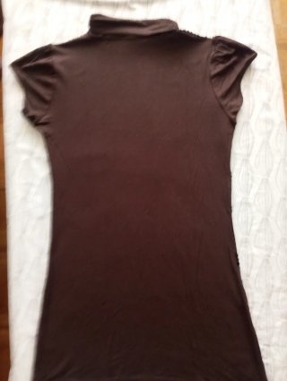 Camiseta de lentejuelas marrón