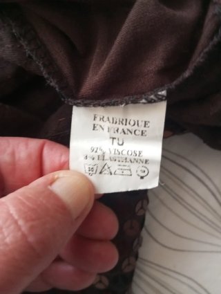 Camiseta de lentejuelas marrón