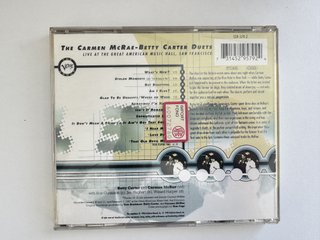 Carmen McRae & Betty Carter Duets CD