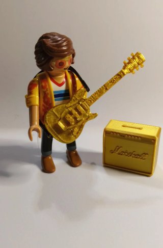 Playmobil custom rock  Guitarra y Ampli
