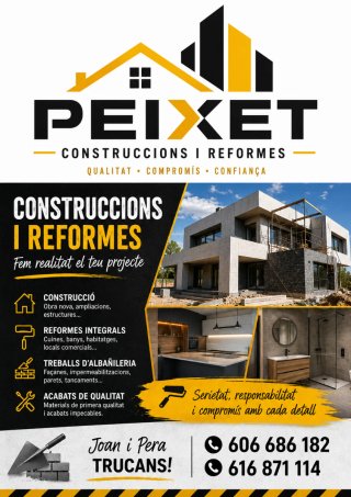 Construccions i reformes, tot tipus de treballs